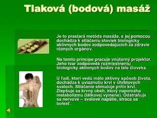 tlakov bodov mas