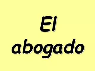 el abogado