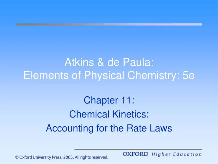 atkins de paula elements of physical chemistry 5e