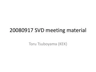 20080917 SVD meeting material