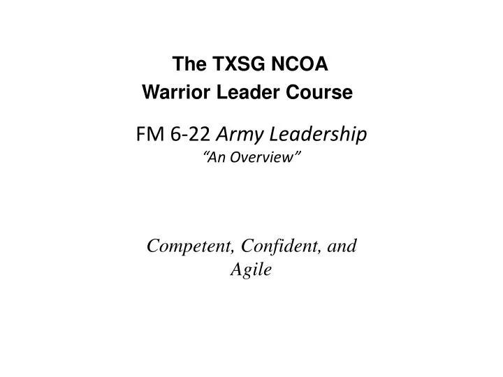 fm 6 22 army leadership an overview