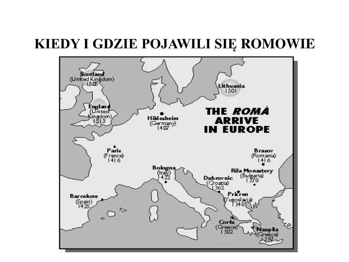 kiedy i gdzie pojawili si romowie