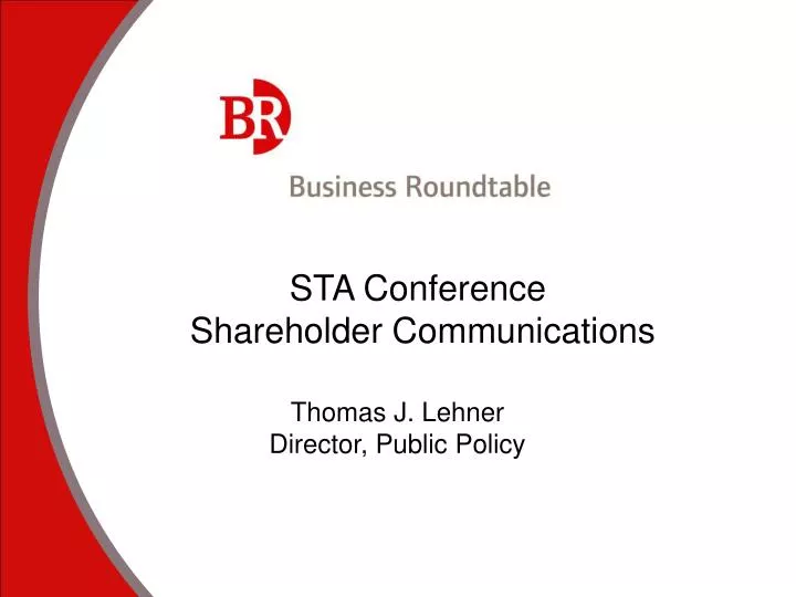 sta conference shareholder communications
