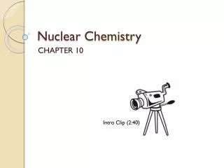 Nuclear Chemistry