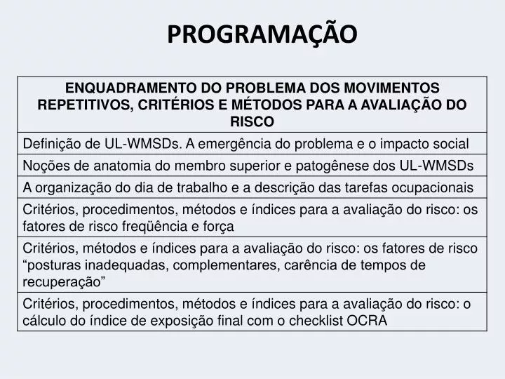 programa o