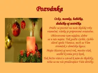 pozv nka