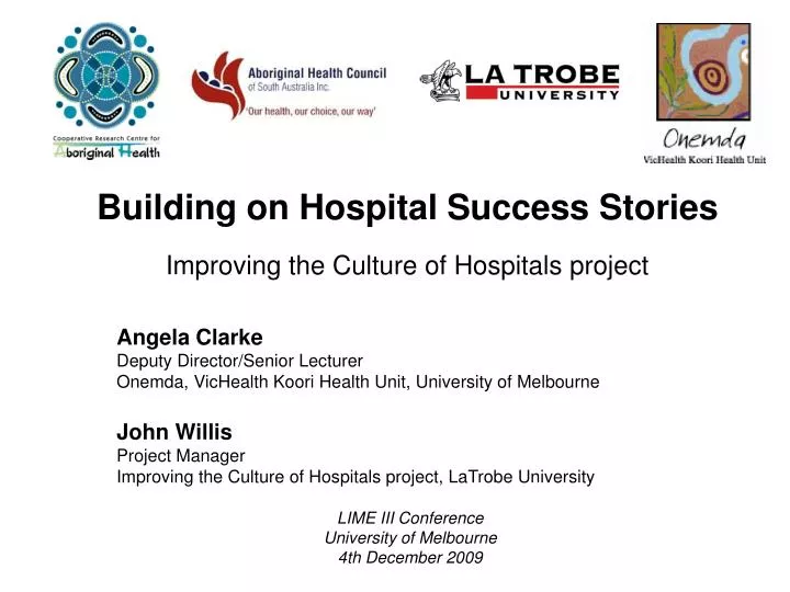 building on hospital success stories improving the culture of hospitals project