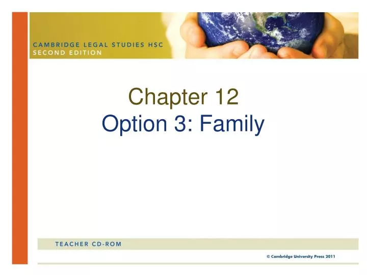chapter 12 option 3 family