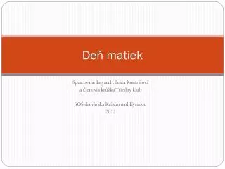 de matiek