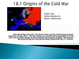 18.1 Origins of the Cold War