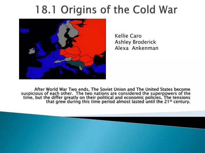 18 1 origins of the cold war