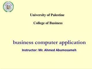business computer application