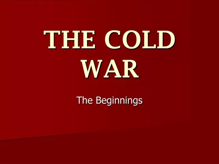 the cold war