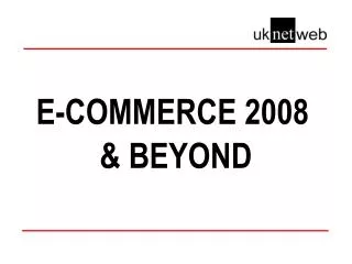 E-COMMERCE 2008