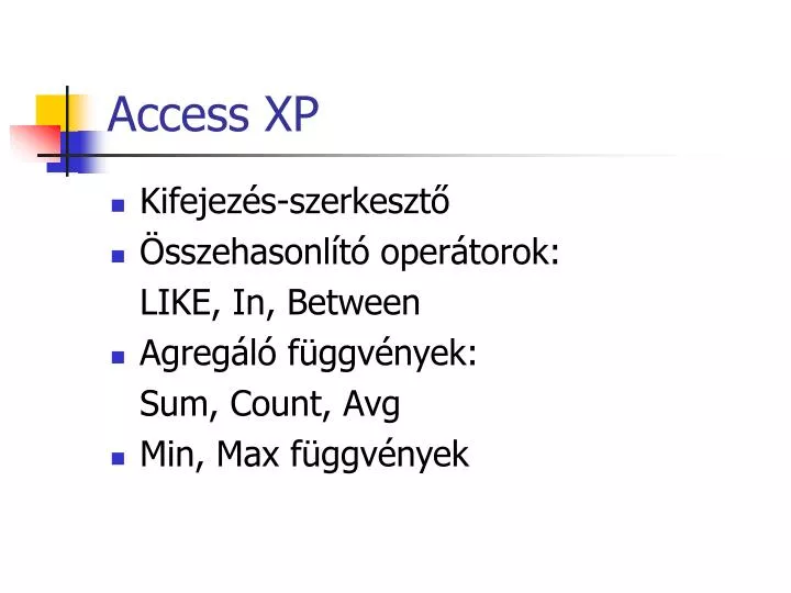 access xp