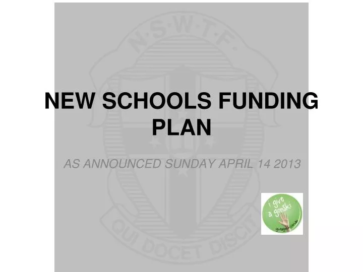 new schools funding plan