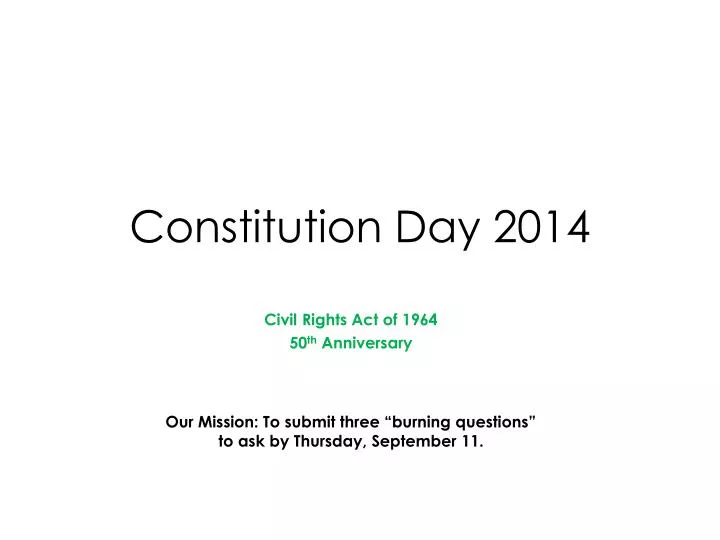 constitution day 2014