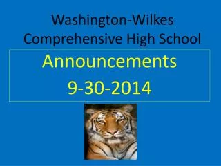 Washington-Wilkes Comprehensive High School