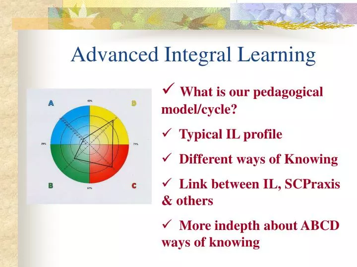advanced integral learning