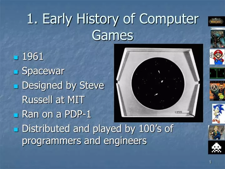 1 early history of computer games