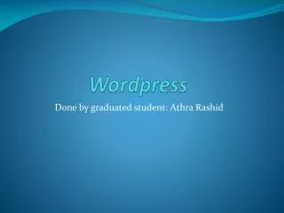 wordpress