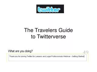 The Travelers Guide to Twitterverse