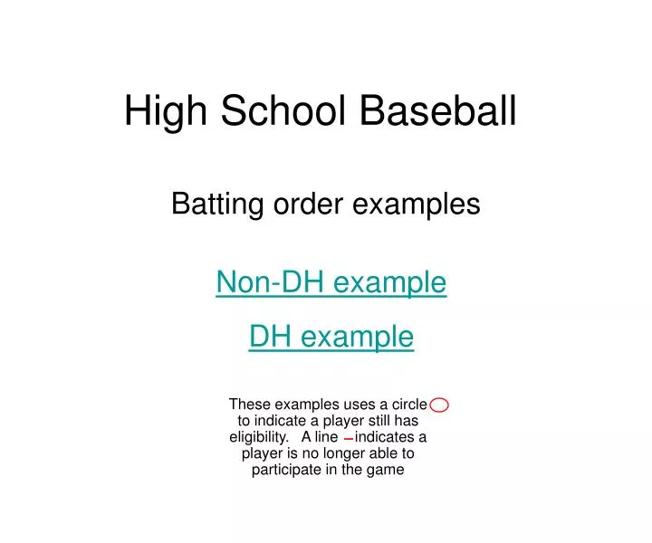 high school baseball