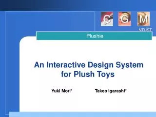 An Interactive Design System for Plush Toys