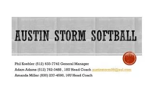 Austin Storm Softball