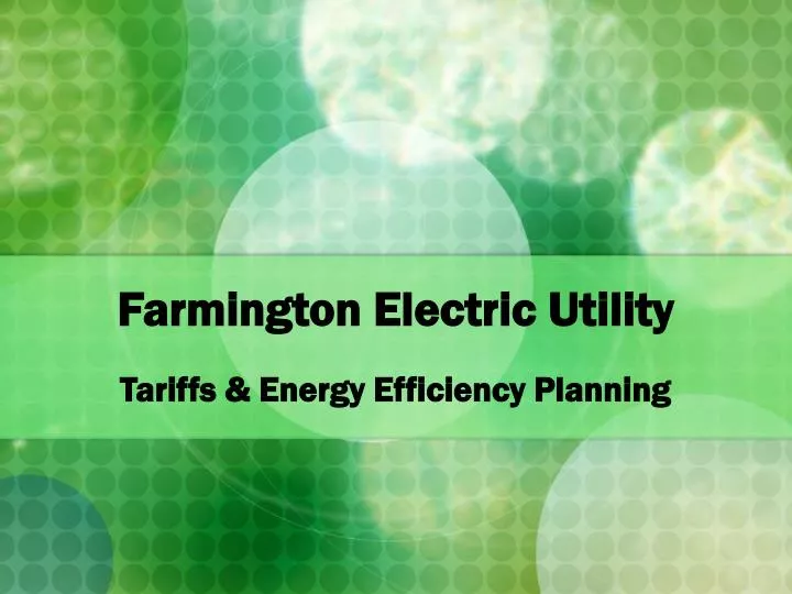 farmington electric utility