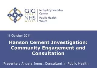 Hanson Cement Investigation: Community Engagement and Consultation