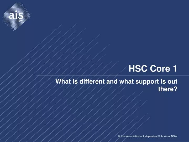 hsc core 1
