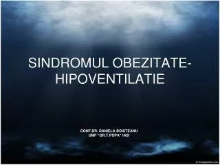 sindromul obezitate hipoventilatie