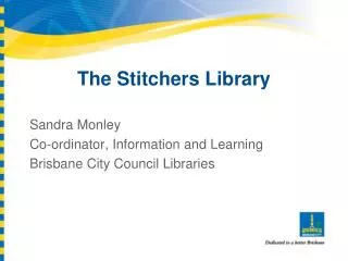 The Stitchers Library