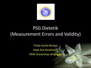 psg dietetik measurement errors and validity
