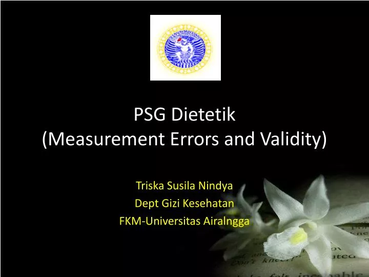 psg dietetik measurement errors and validity