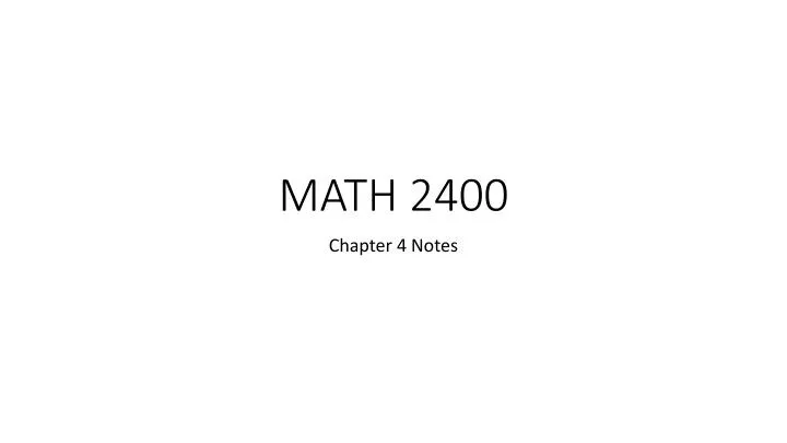 math 2400