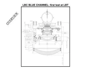 LBC BLUE CHANNEL: first test at LBT