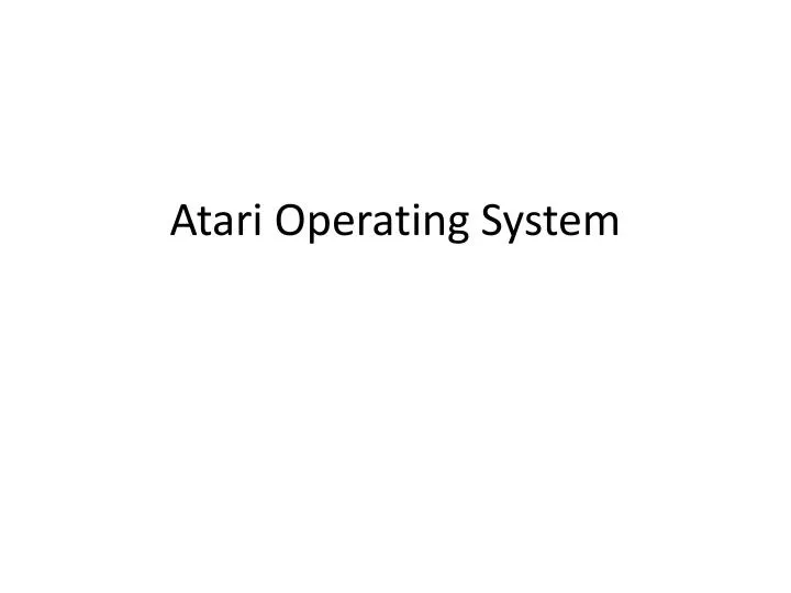 atari operating system