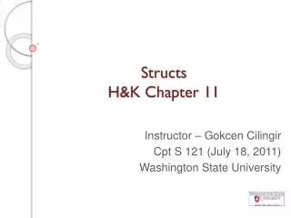 Structs H&amp;K Chapter 11