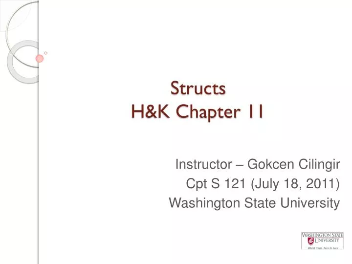 structs h k chapter 11