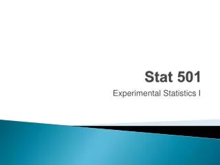 Stat 501