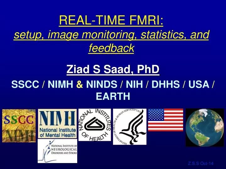 real time fmri setup image monitoring statistics and feedback