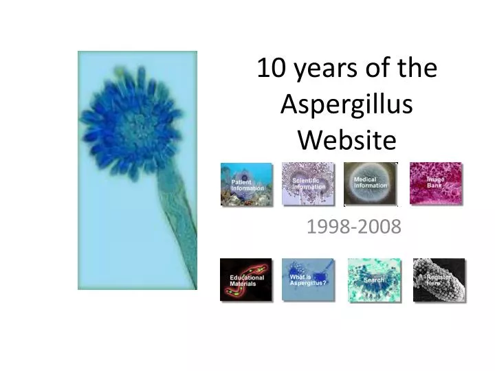 10 years of the aspergillus website