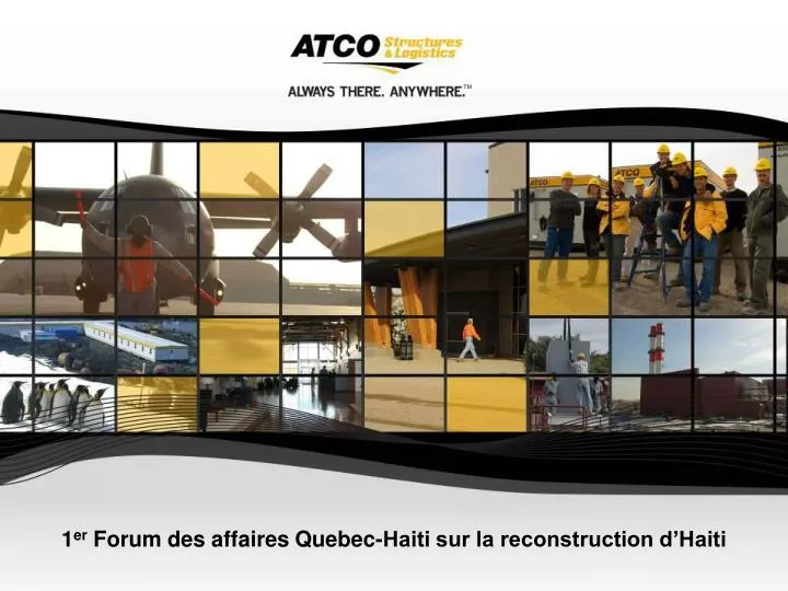 1 er forum des affaires quebec haiti sur la reconstruction d haiti