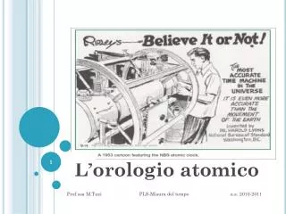 l orologio atomico