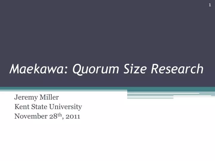 maekawa quorum size research