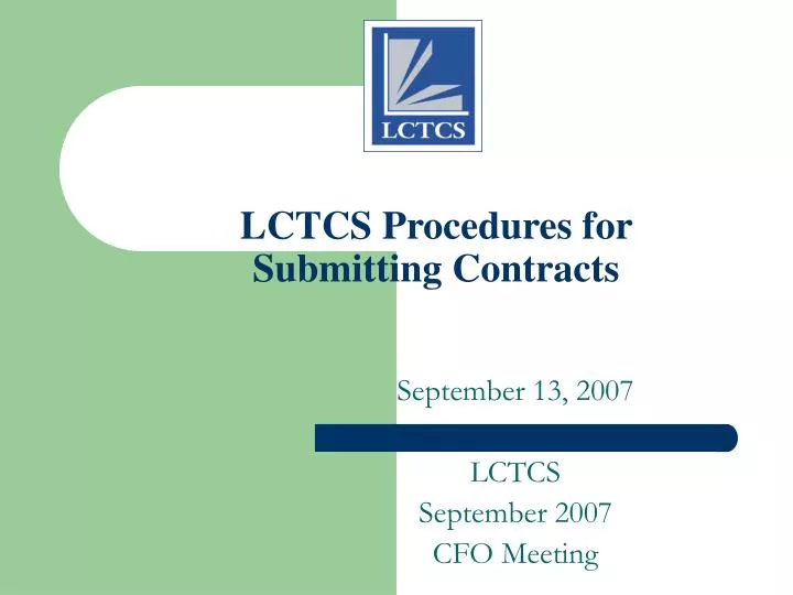 lctcs procedures for submitting contracts