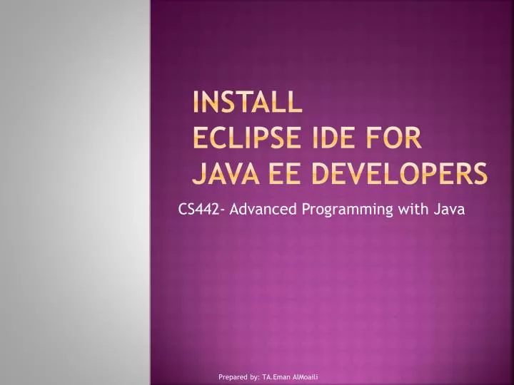 install eclipse ide for java ee developers