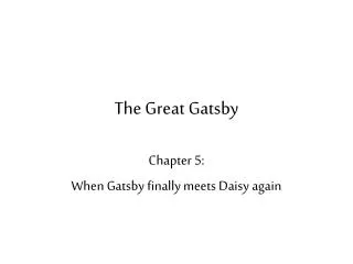 The Great Gatsby